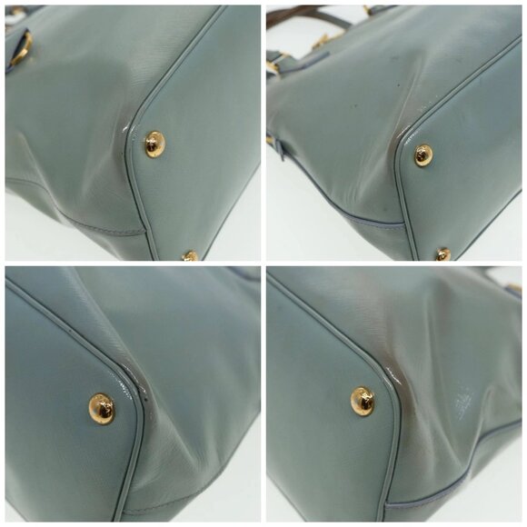 PRADA Hand Bag Safiano leather 2way Blue Auth - Picture 16 of 16
